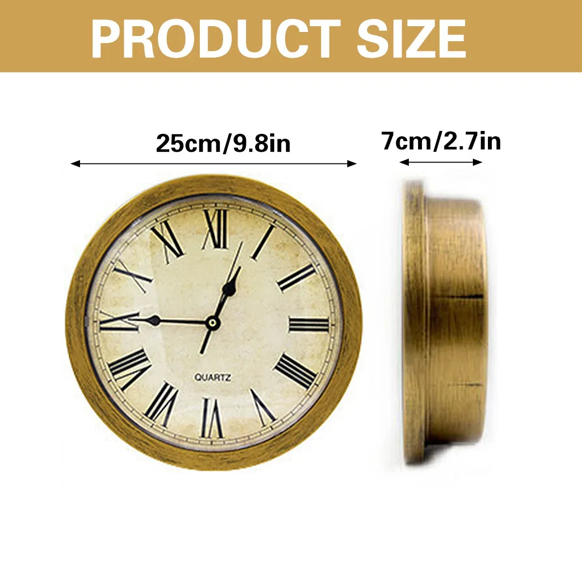 External Clock Internal Safe Box Anti Theft with Lock for Jewelry Cash Storage