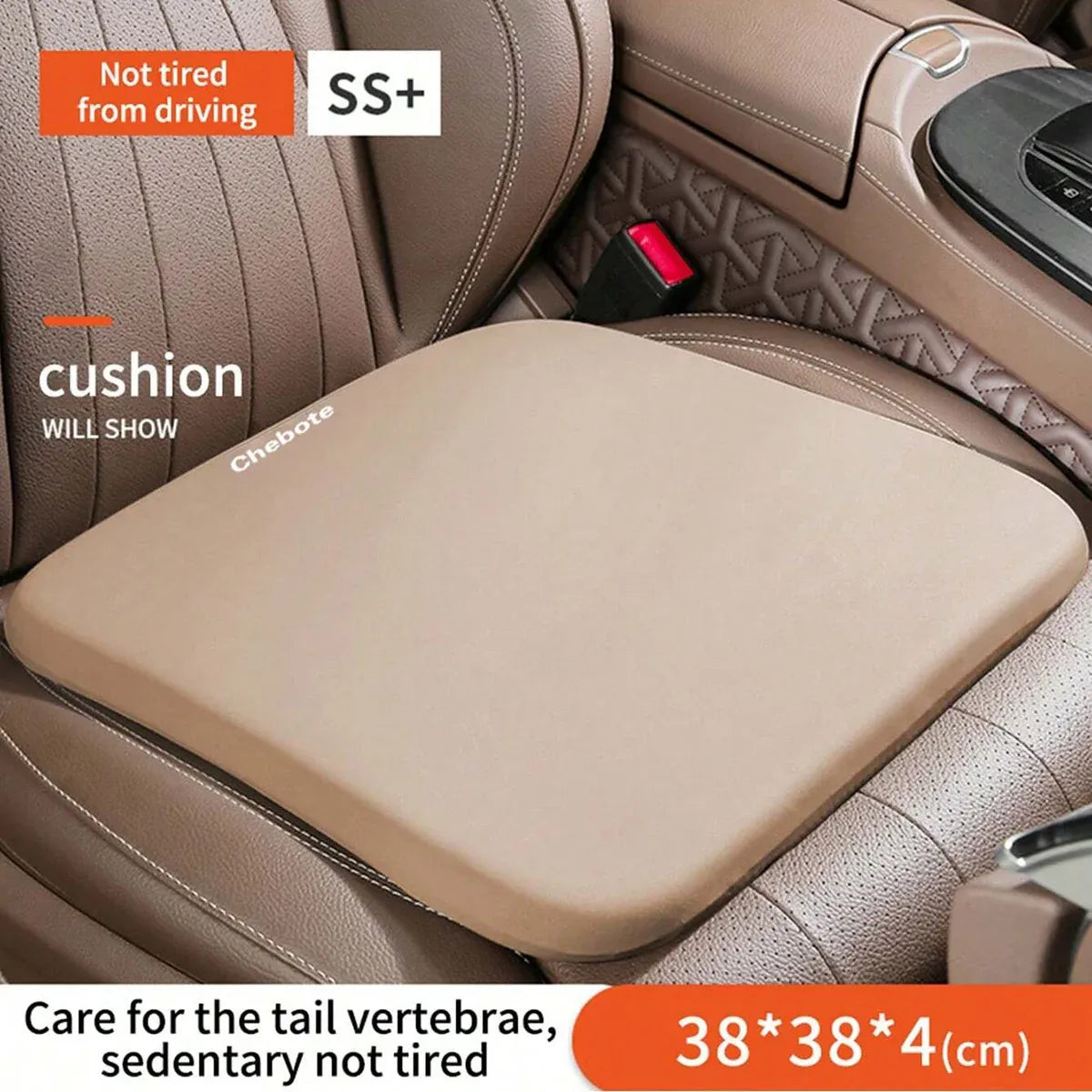 Comfort Cushion Pad Universal Vehicle Chair Mat Breathable Seat Protector - Grey