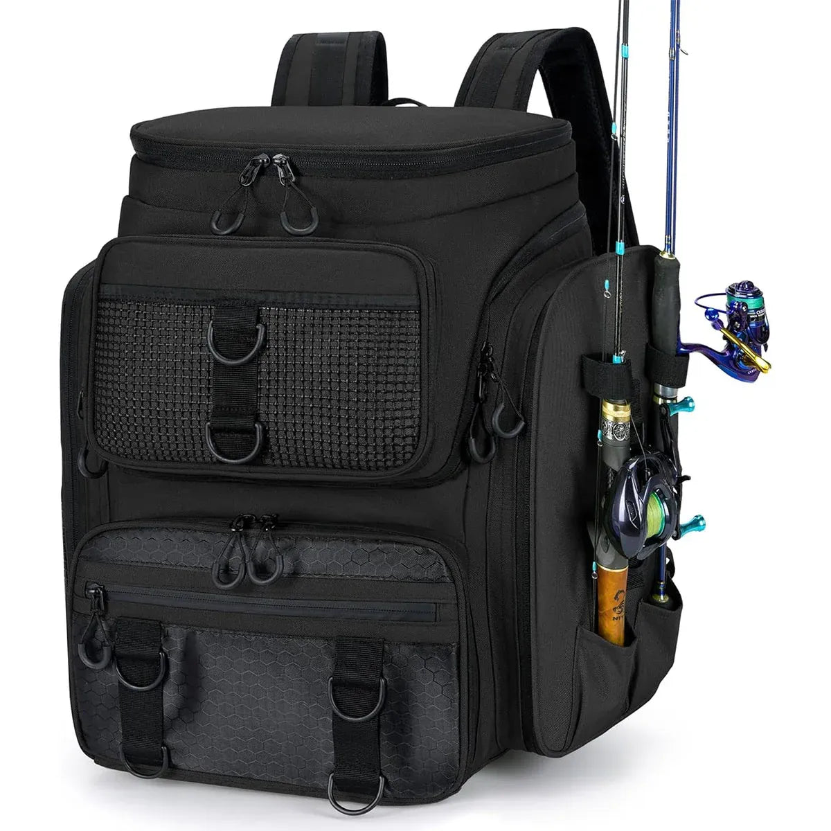 Fishing Backpack Outdoor Gear Bag Multi Pocket Camouflage Storage Bag Waterproof