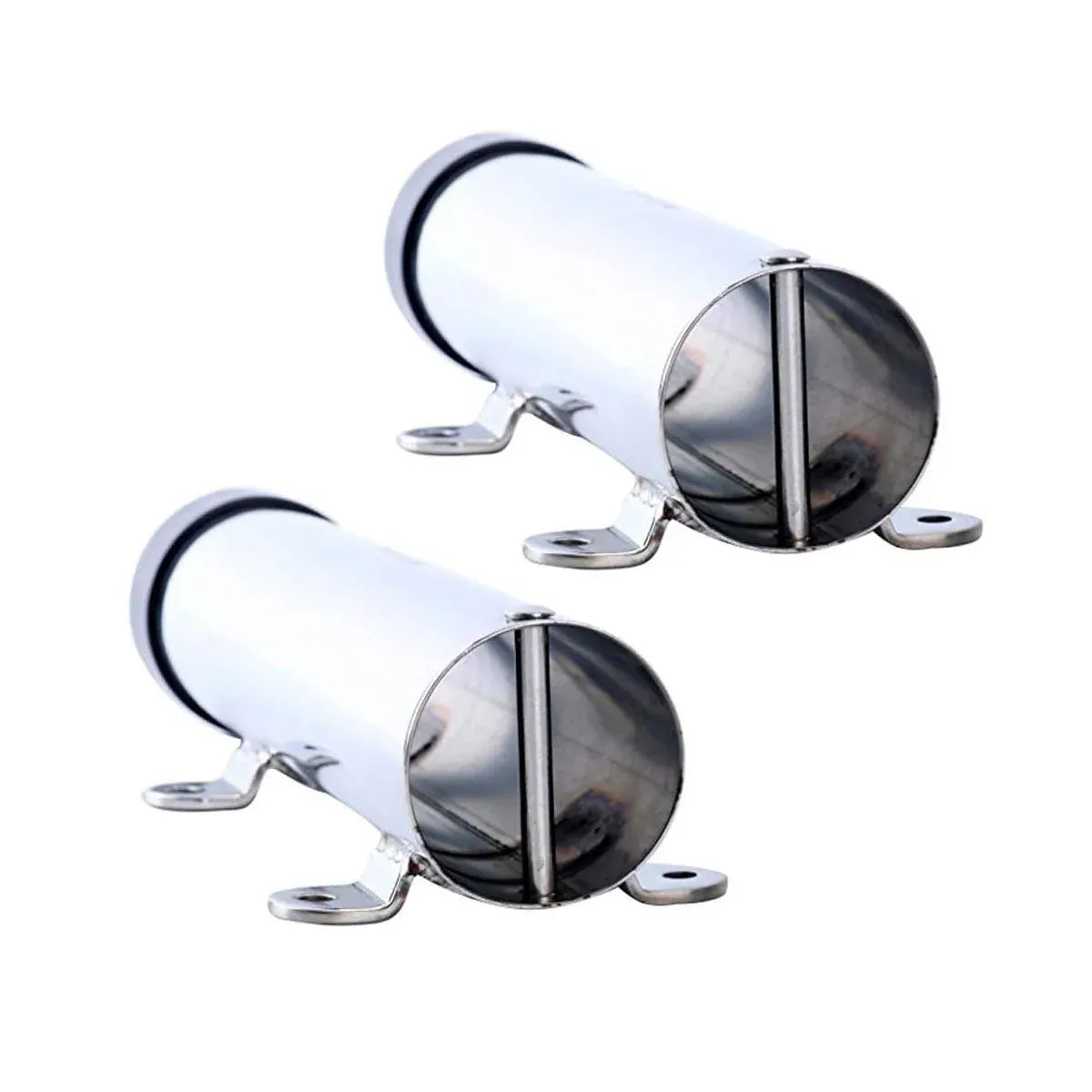 2pcs Stainless Steel Fishing Rod Holders Clamp On Rails Mounting Boat Transom