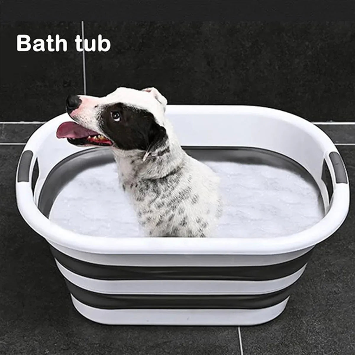 Foldable Laundry Basket Collapsible Washing Clothes Bin with Handles for Home - S