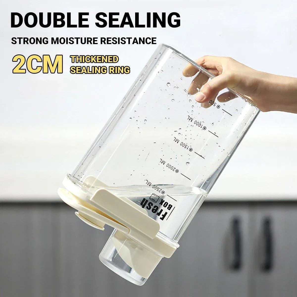Sealed Moisture-Proof Pet Food Storage Bucket for Cat and Dog Treats Containers - S-1600ml