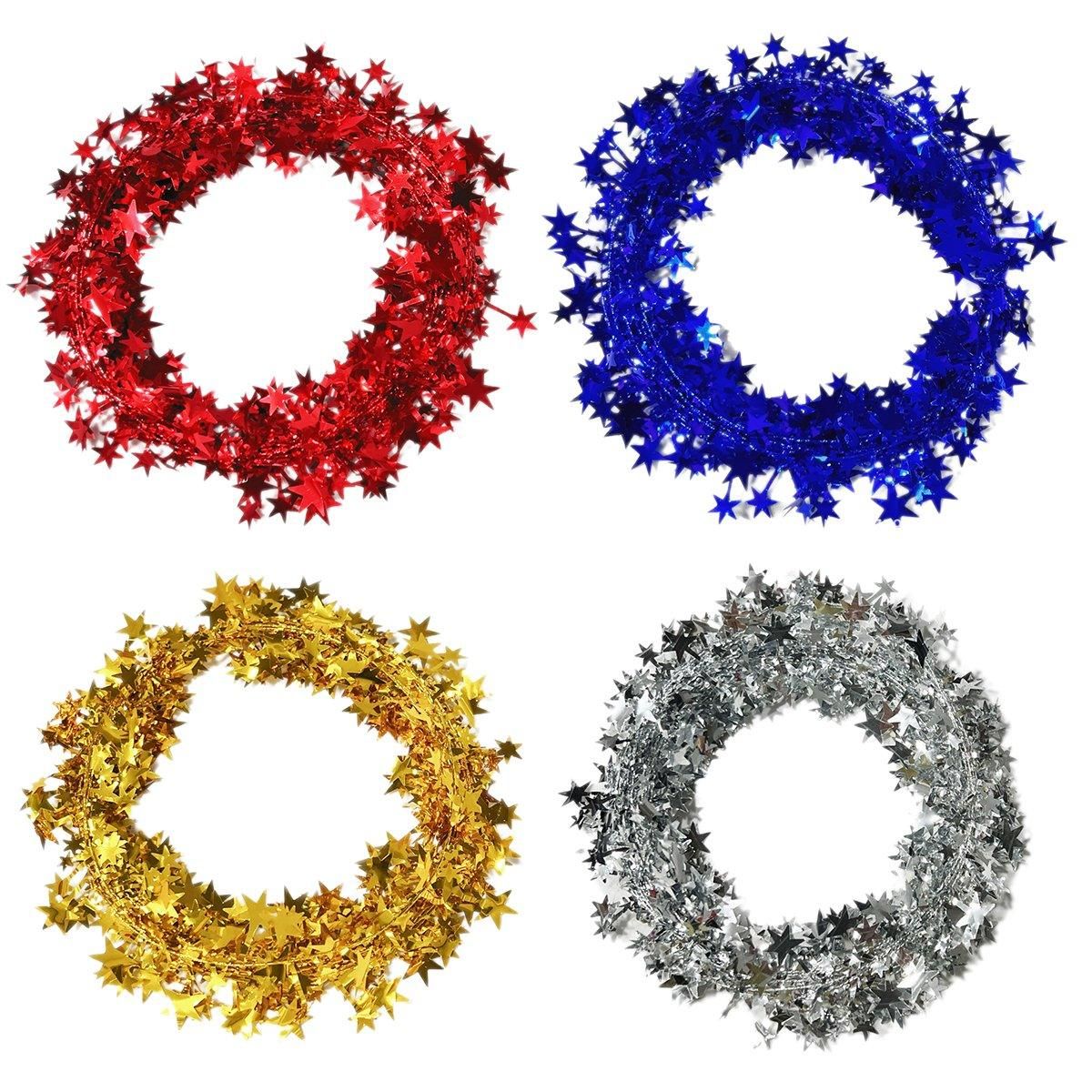10pcs Christmas Wreath Decorations Festive Holiday Door Hanging Ornament Set - Silver