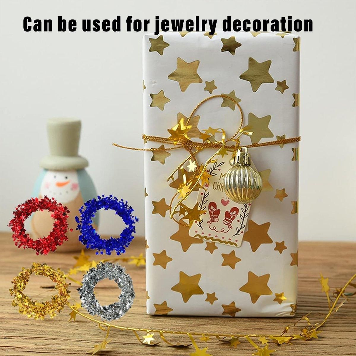 10pcs Christmas Wreath Decorations Festive Holiday Door Hanging Ornament Set - Silver