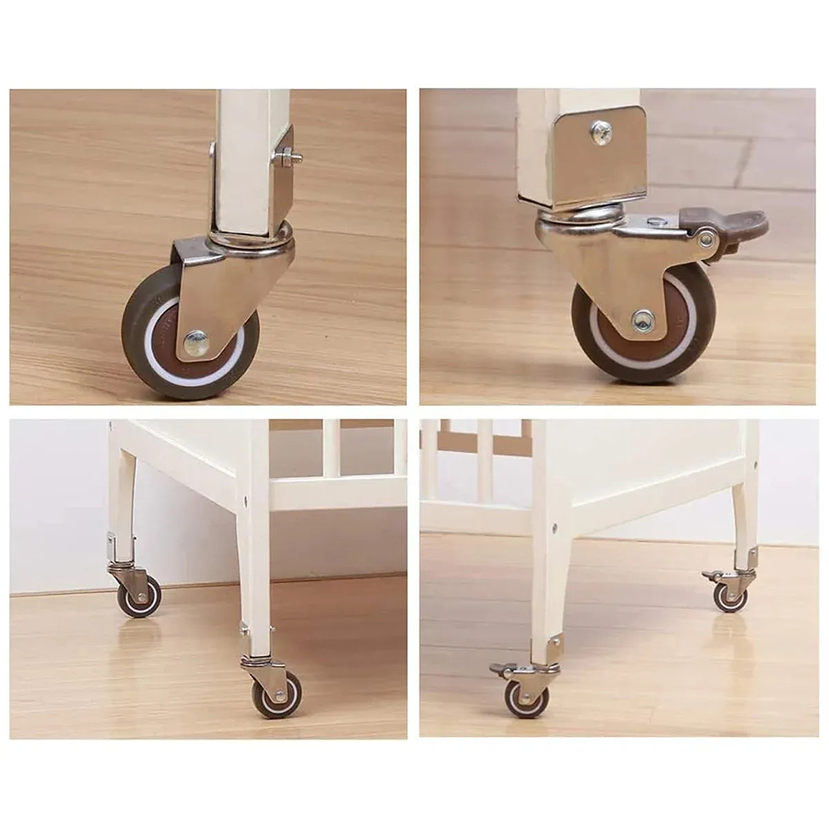 L Type Furniture Casters 4pcs 90-Degree Right Angle Small Wheel Furniture Wheels