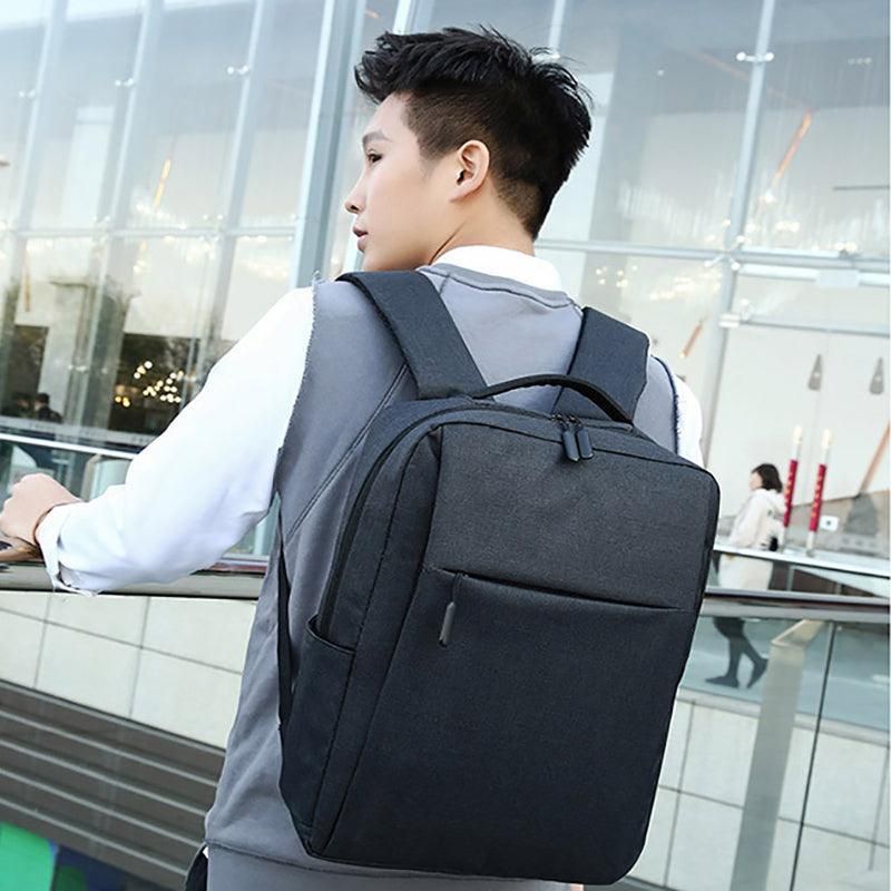 Waterproof Laptop Backpack Bag for Men Women School Travel Business Use - Grey 1 Zipper