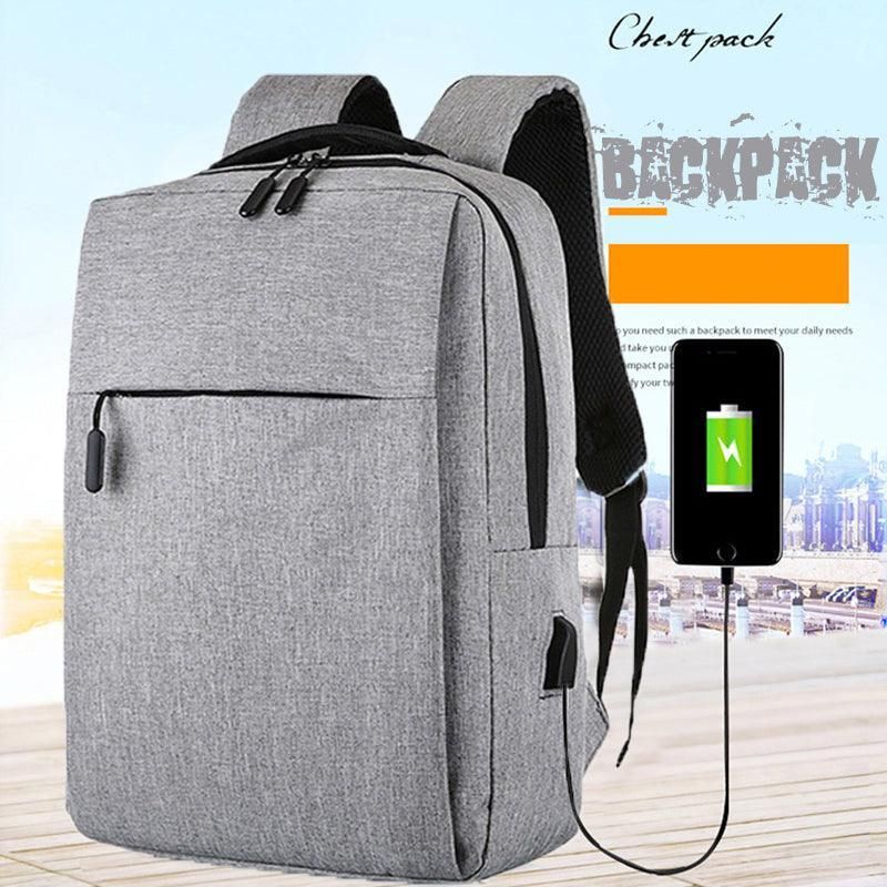 Waterproof Laptop Backpack Bag for Men Women School Travel Business Use - Red 1 Zipper