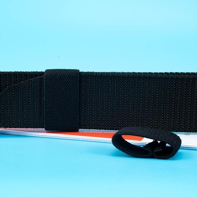 Canvas Web Belt Tactical Nylon Outdoor Waistband Mens Non Metal Buckle - Khaki