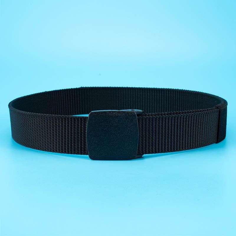 Canvas Web Belt Tactical Nylon Outdoor Waistband Mens Non Metal Buckle - Khaki