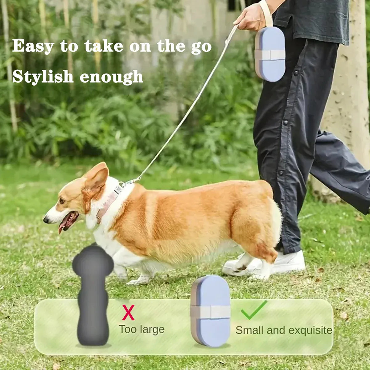 Pet Travel Water Food Cup for Dog Walking Leakproof Portable Lightweight Outdoor - Orange