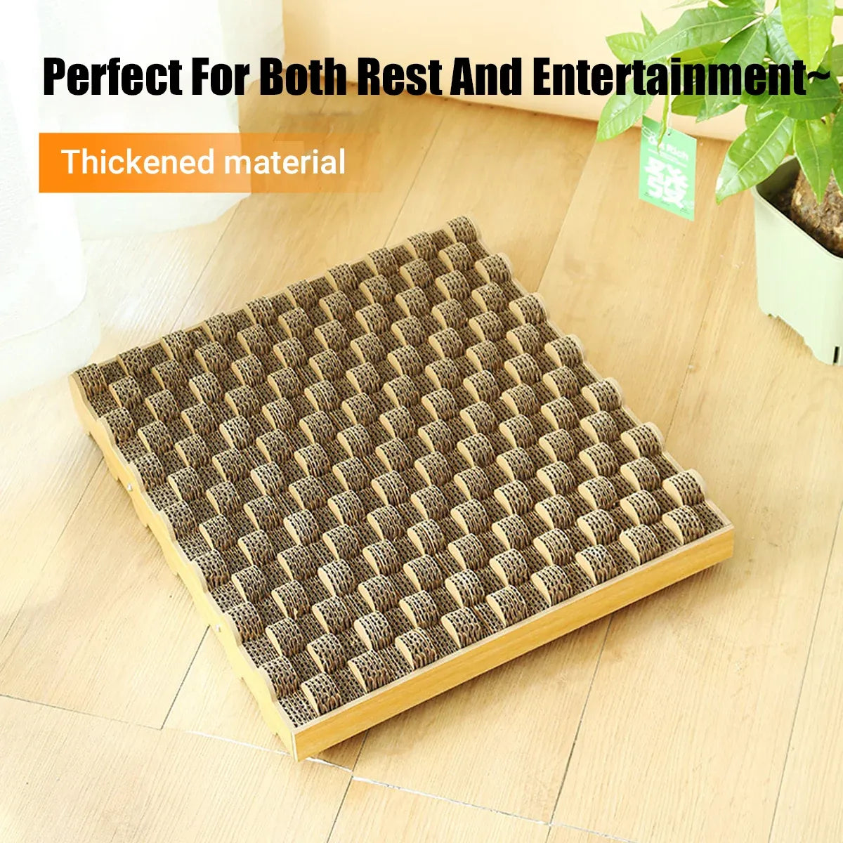 Cat Entertainment Corrugated Scratching Board Cat Toy Anti Scratch Durable - Basic Model
