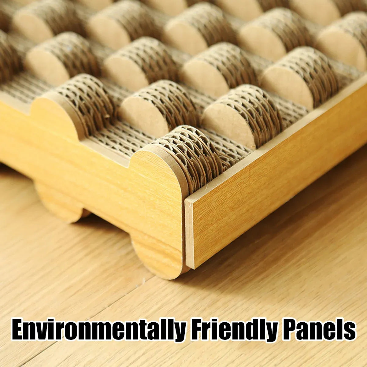 Cat Entertainment Corrugated Scratching Board Cat Toy Anti Scratch Durable - Upgraded Model