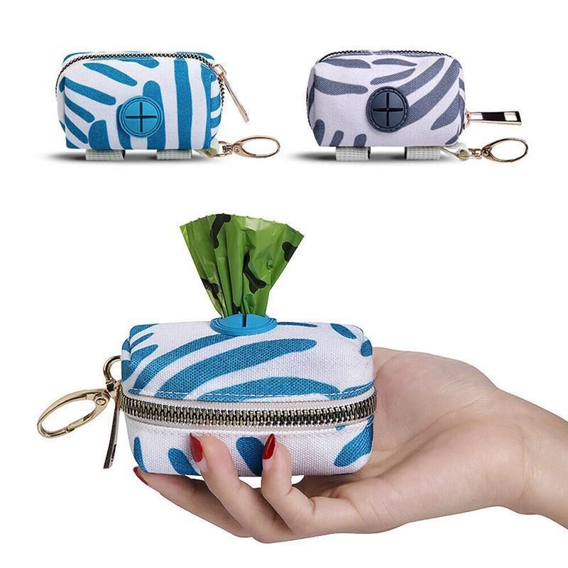 Essential Outdoor Dog Poop Bag Holder for Easy Cleanup - Grey