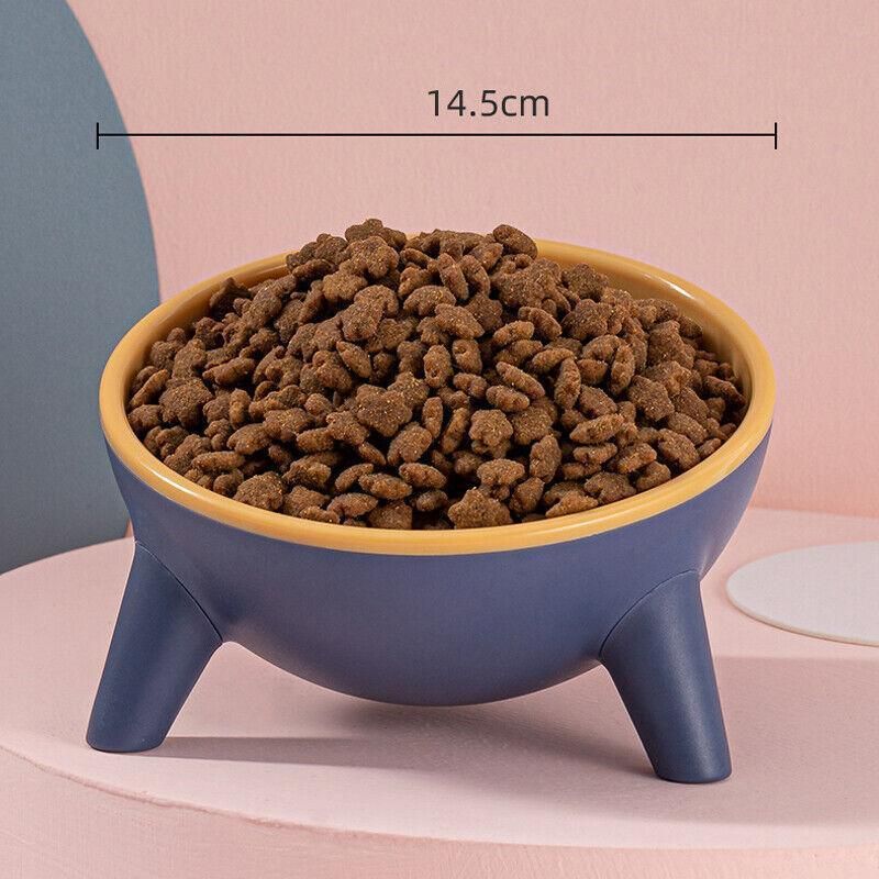 Raised Cat Bowl Pet Feeder Pet Bowl Elevated Dog Bowls 15Â° Tilted Pet Water Bowl - Camella Red