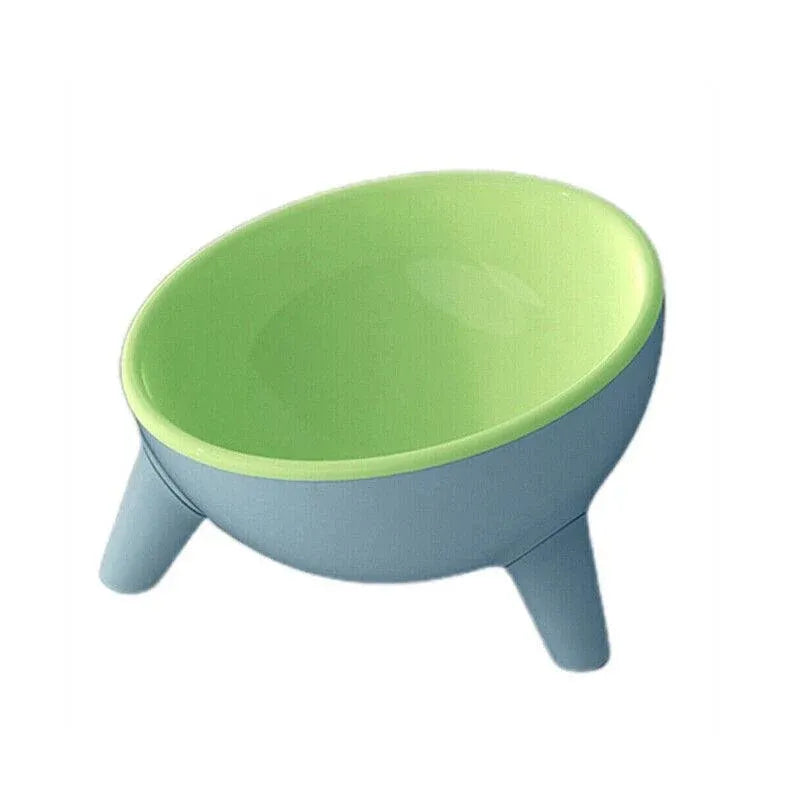 Raised Cat Bowl Pet Feeder Pet Bowl Elevated Dog Bowls 15Â° Tilted Pet Water Bowl - Rock Yellow