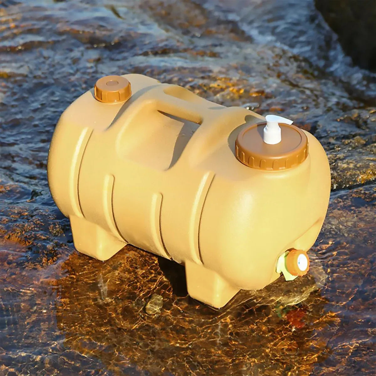 Portable Outdoor Camping Water Storage Tank With Faucet For Car Hiking Travel