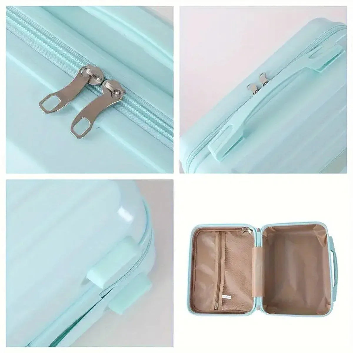 Portable 14 Inch Suitcase Mini Small Travel Storage Hand Gift Box - Blue