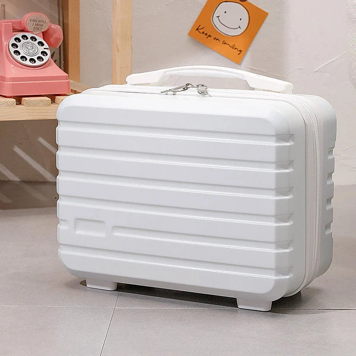 Portable 14 Inch Suitcase Mini Small Travel Storage Hand Gift Box - Blue
