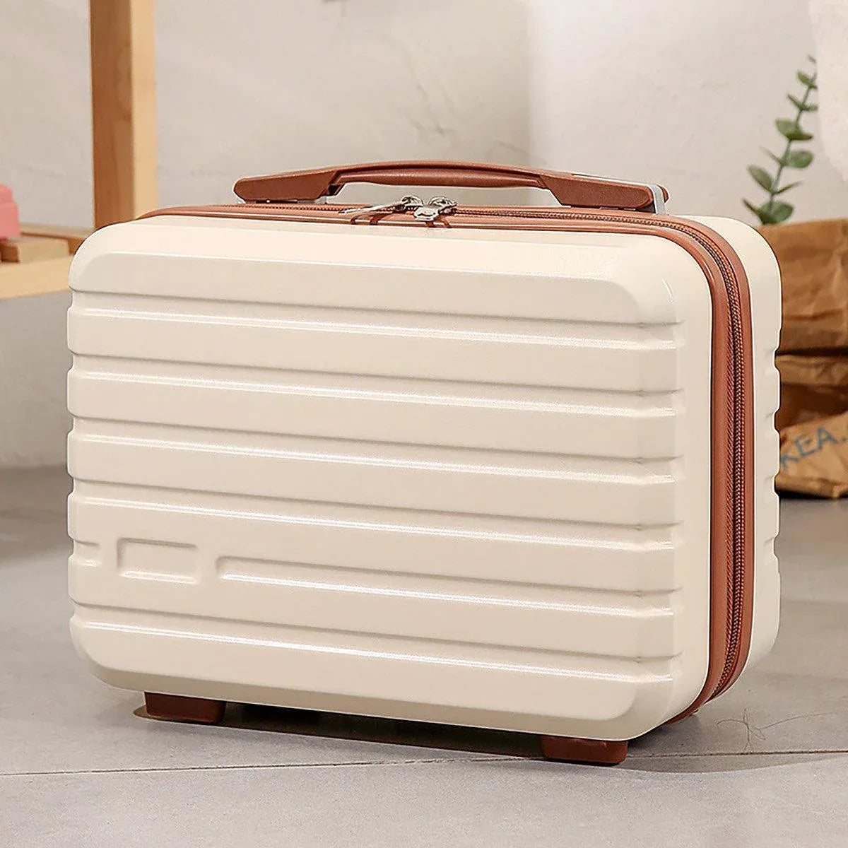 Portable 14 Inch Suitcase Mini Small Travel Storage Hand Gift Box - Blue
