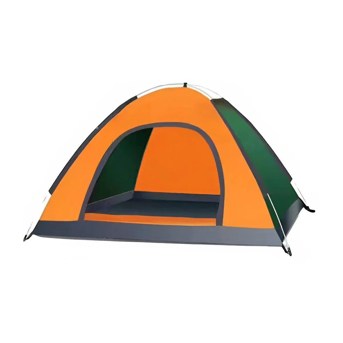 Outdoor Camping Tent Portable Sun Protection Lightweight Quick Setup Shelter - Orange 2-3 Person