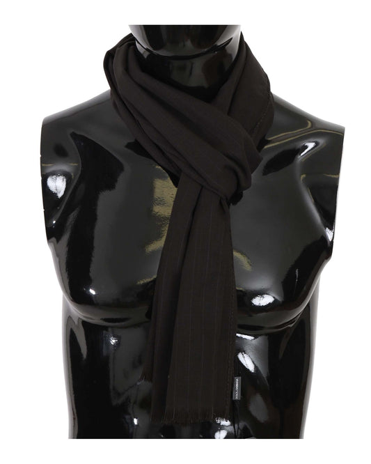 Dolce & Gabbana Mens Striped Wool Scarf One Size Men