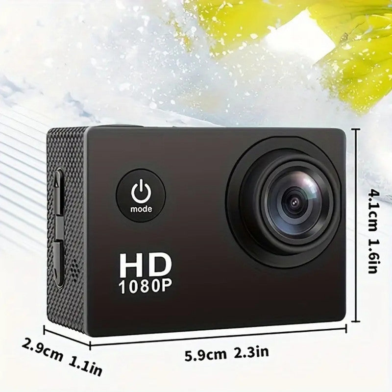 Action Camera 4K HD 16MP Wi-Fi Waterproof 30M Sports Camera With 140° Wide Angle BLUE COLOUR