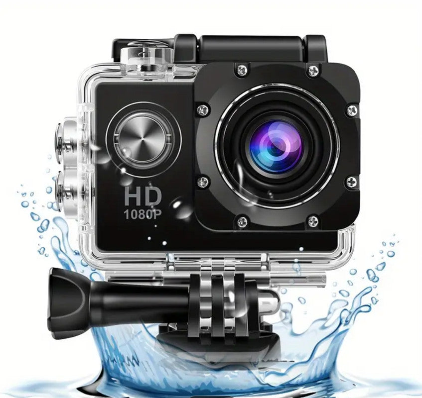 Action Camera 4K HD 16MP Wi-Fi Waterproof 30M Sports Camera With 140° Wide Angle BLUE COLOUR