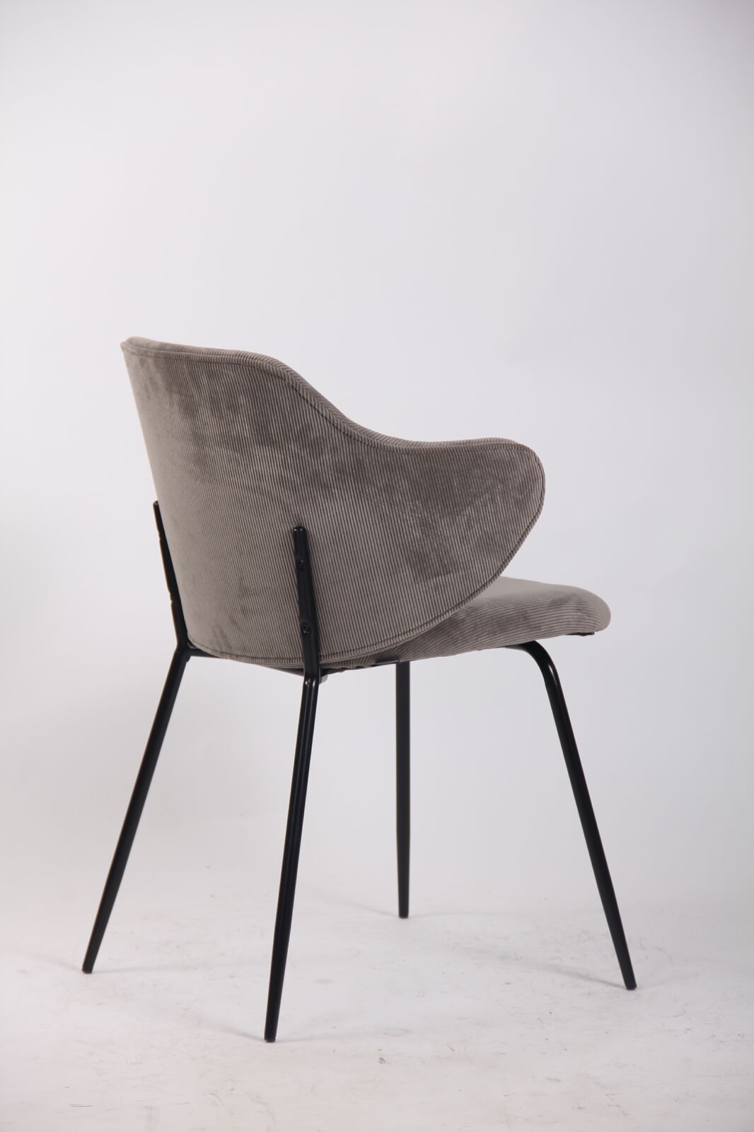 set-of-2-dining-chairs-with-corduroy-cord-fabric-in-grey