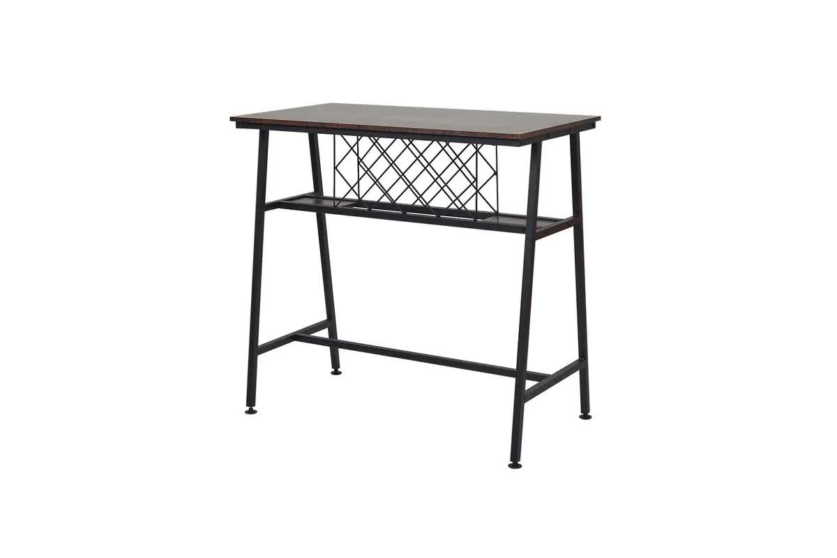 viviendo-dining-table-bar-table-with-wine-storage-rack-industrial-style