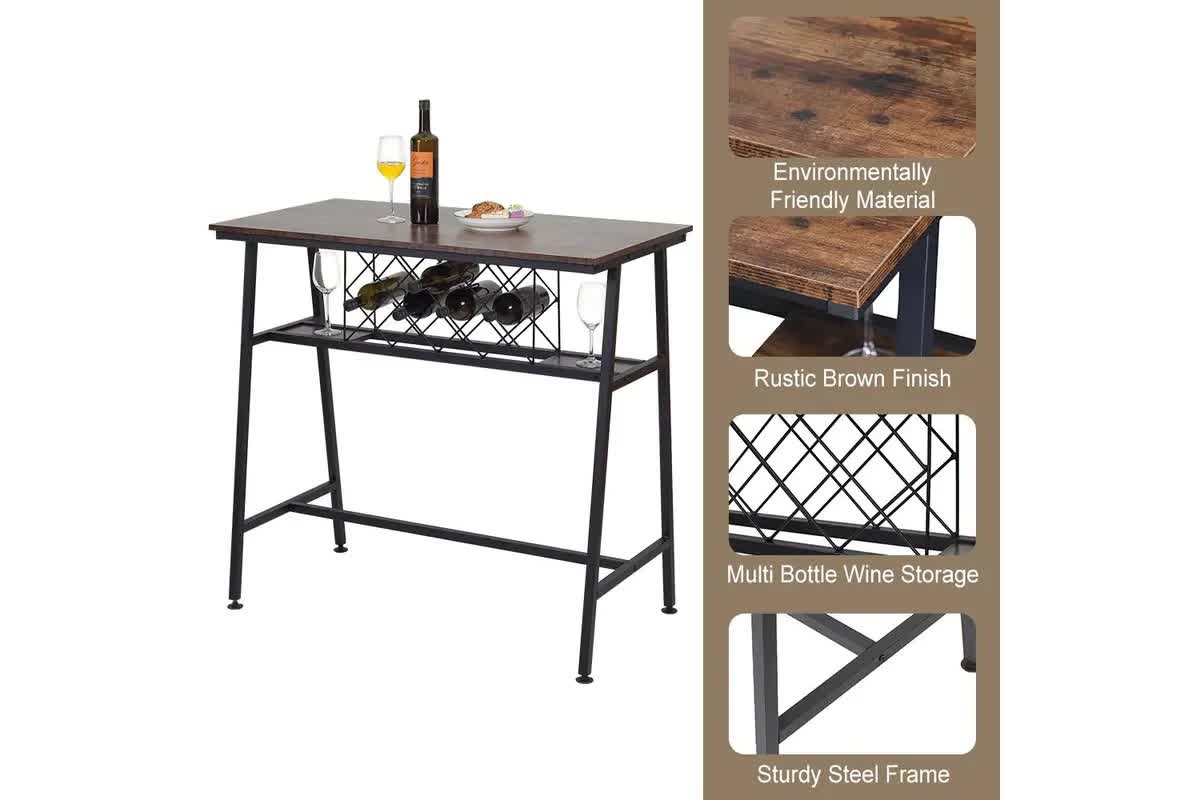 viviendo-dining-table-bar-table-with-wine-storage-rack-industrial-style