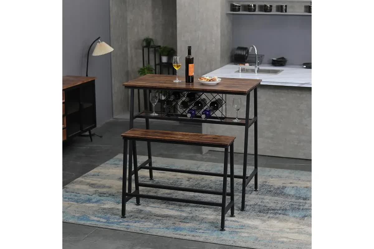 viviendo-dining-table-bar-table-with-wine-storage-rack-industrial-style