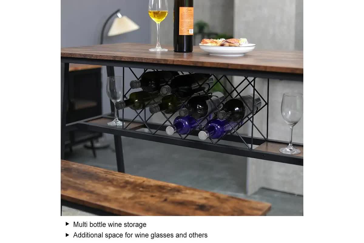viviendo-dining-table-bar-table-with-wine-storage-rack-industrial-style