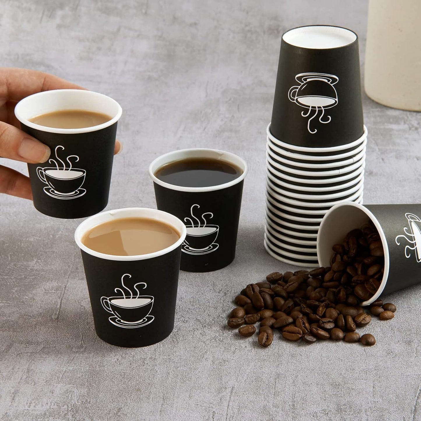2880x-premium-paper-small-coffee-cups-2-5oz-for-espresso-macchiato-piccolo-short-black-black www.mallsonline.com.au