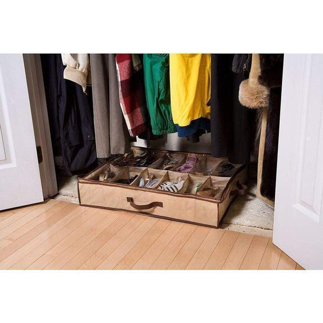 shoe-organiser-12-pair-under-bed-storage-zippered-breathable-wardrobe-closet-bag at www.mallsonline.com.au