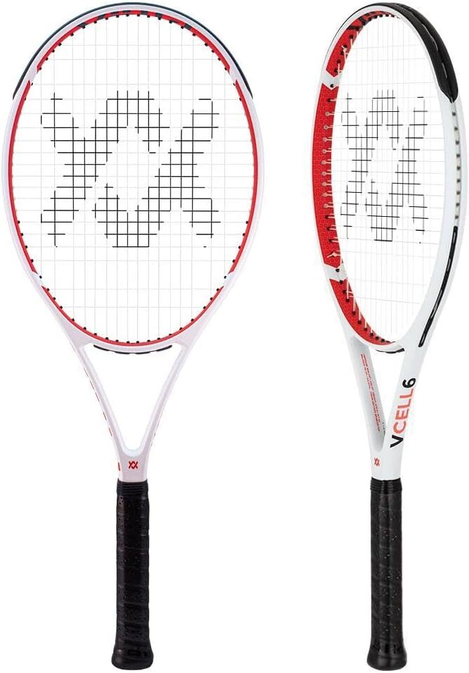 VOLKL V-CELL 6 Tennis Racquet - Fully Strung Racket & Free Dampener - 4 1/8