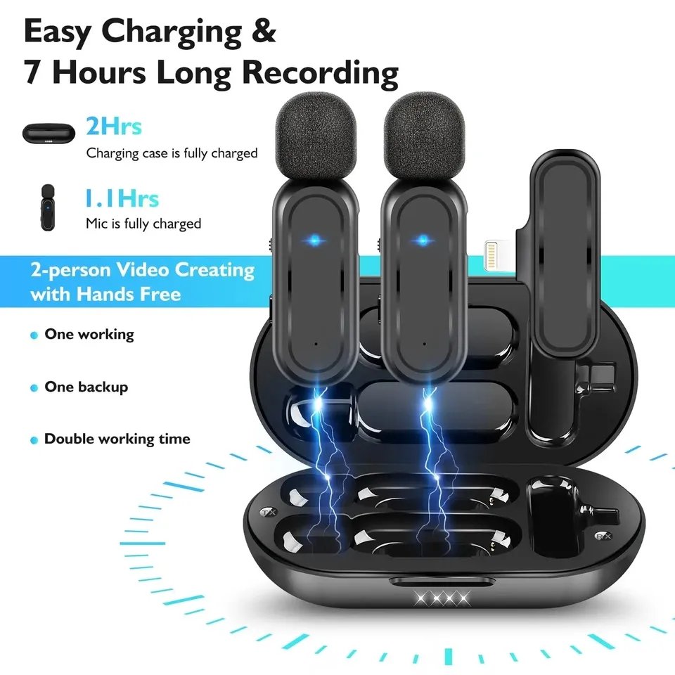 hridz-wireless-lavalier-microphone-fast-connection-port-mic-for-apple-iphone-ipad-vlog-live-stream www.mallsonline.com.au