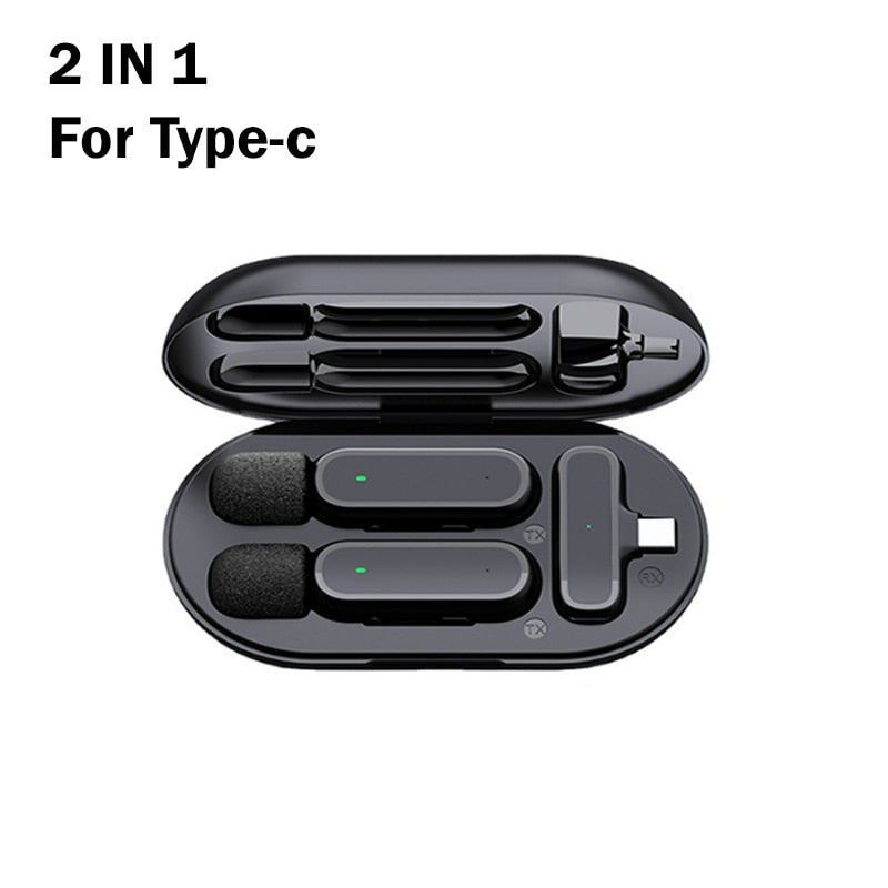 professional-wireless-lavalier-microphone-set-with-portable-charging-box-crystal-clear-audio-2in1-lightning www.mallsonline.com.au