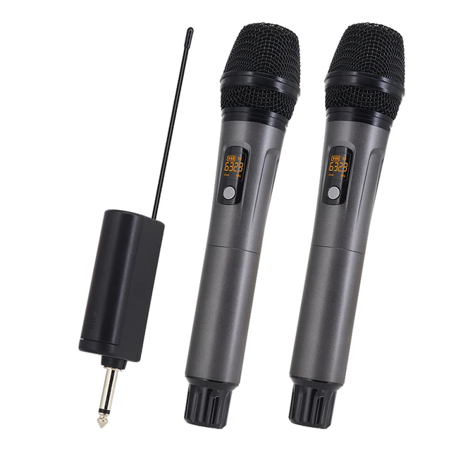 hridz-rechargeable-uhf-dual-channel-wireless-microphone-system-for-performances www.mallsonline.com.au