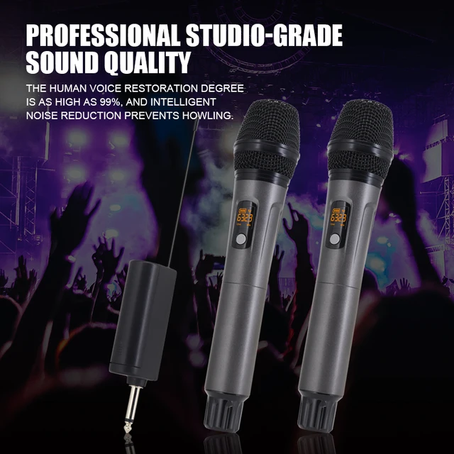 hridz-rechargeable-uhf-dual-channel-wireless-microphone-system-for-performances www.mallsonline.com.au