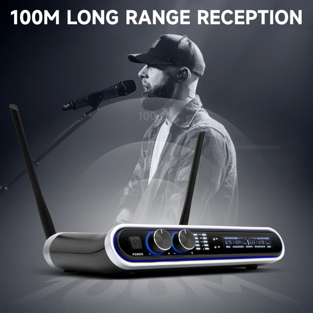 hridz-wireless-uhf-microphone-kit-dual-handheld-mics-with-100m-range-receiver-for-karaoke-meetings-parties www.mallsonline.com.au