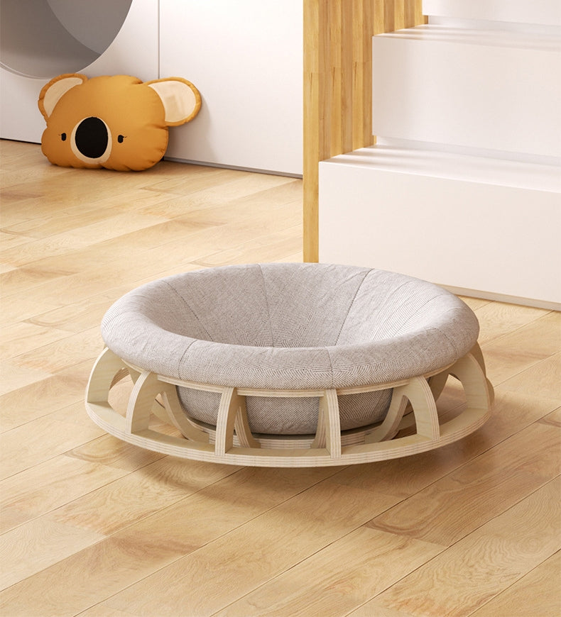 Timber Gyro Cat Nest Bed