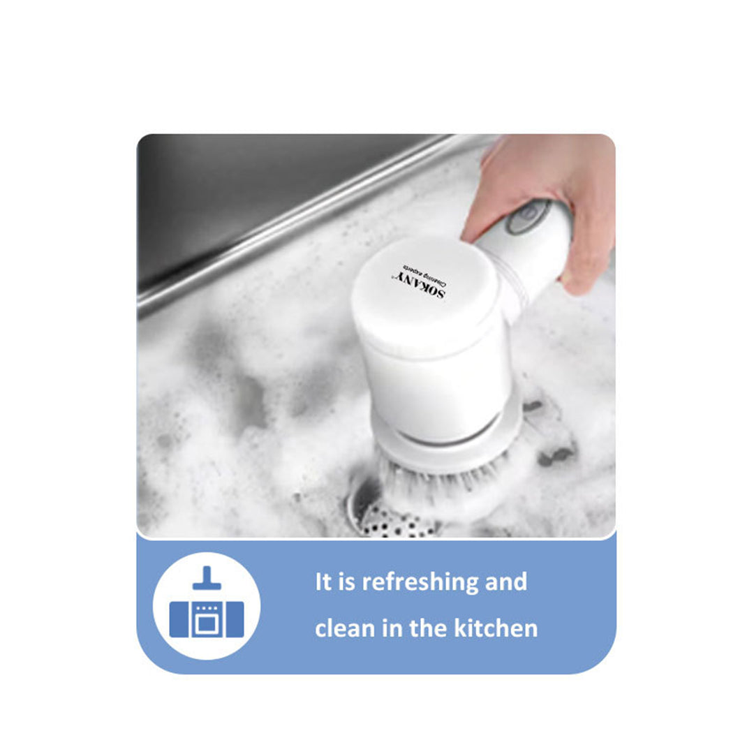 Sokany 5-in-1 Handheld Kitchen Scrubber Multi-Function Cleaning Tool