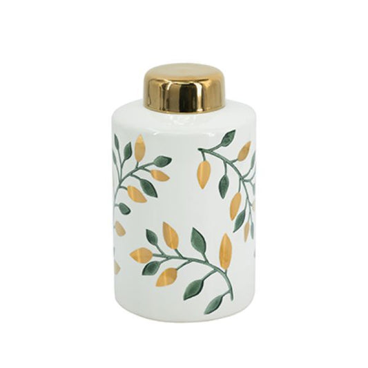 Tall Botanical Lidded Jar 41cm