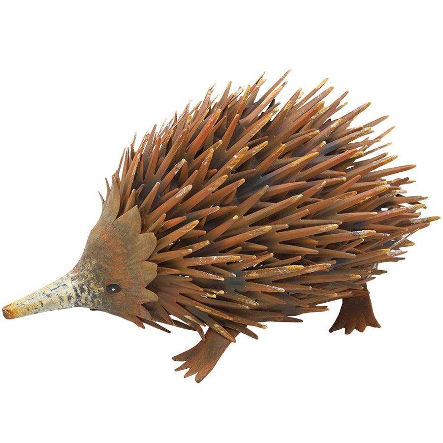Rust Hedgehog Garden Ornament 36x22cm