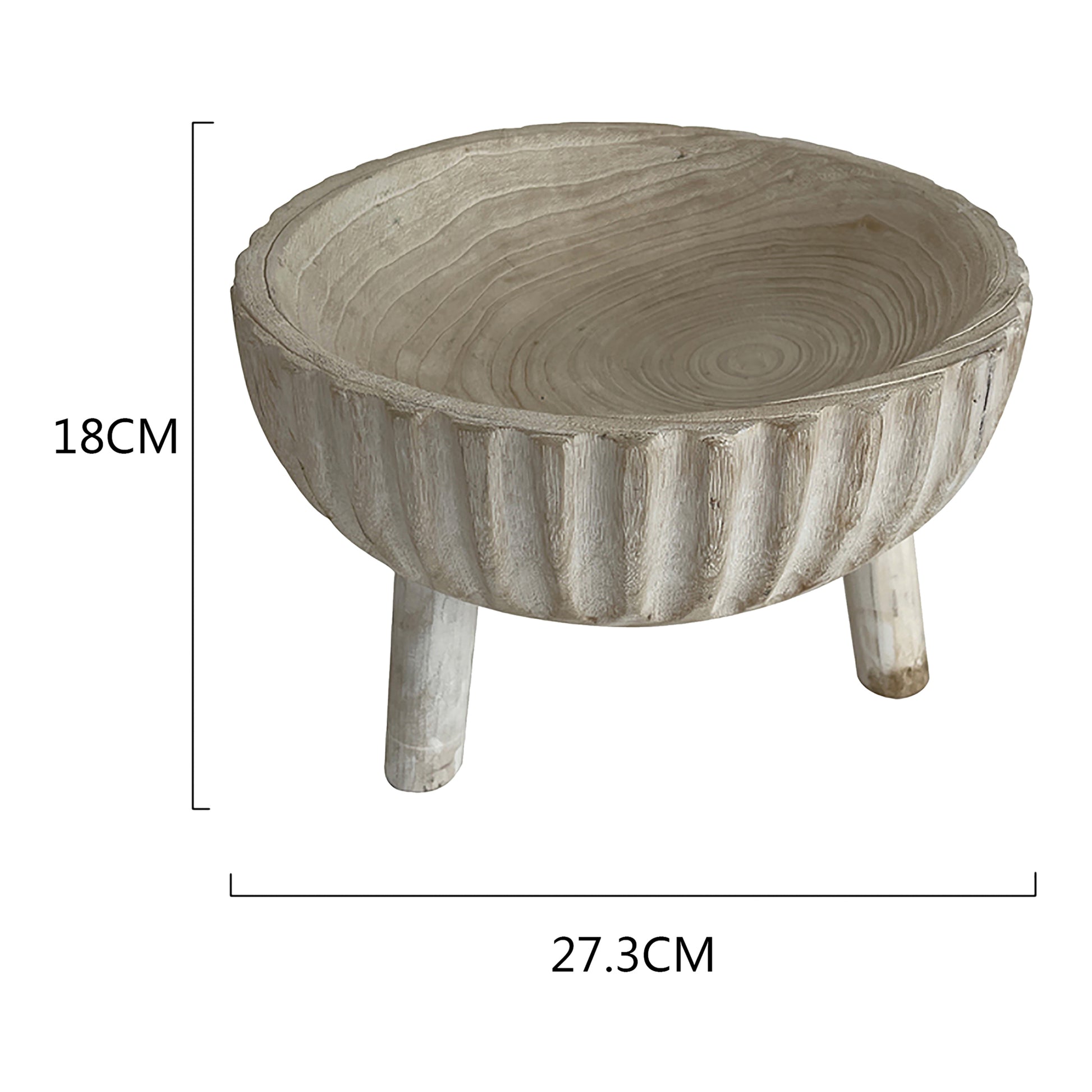 Crafted 3 Legged Decorative Bowl 27cm