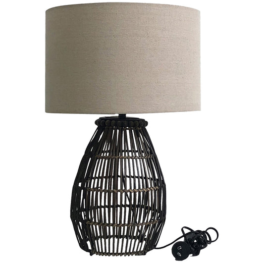Emporium Rattan Table Lamp 35x55cm
