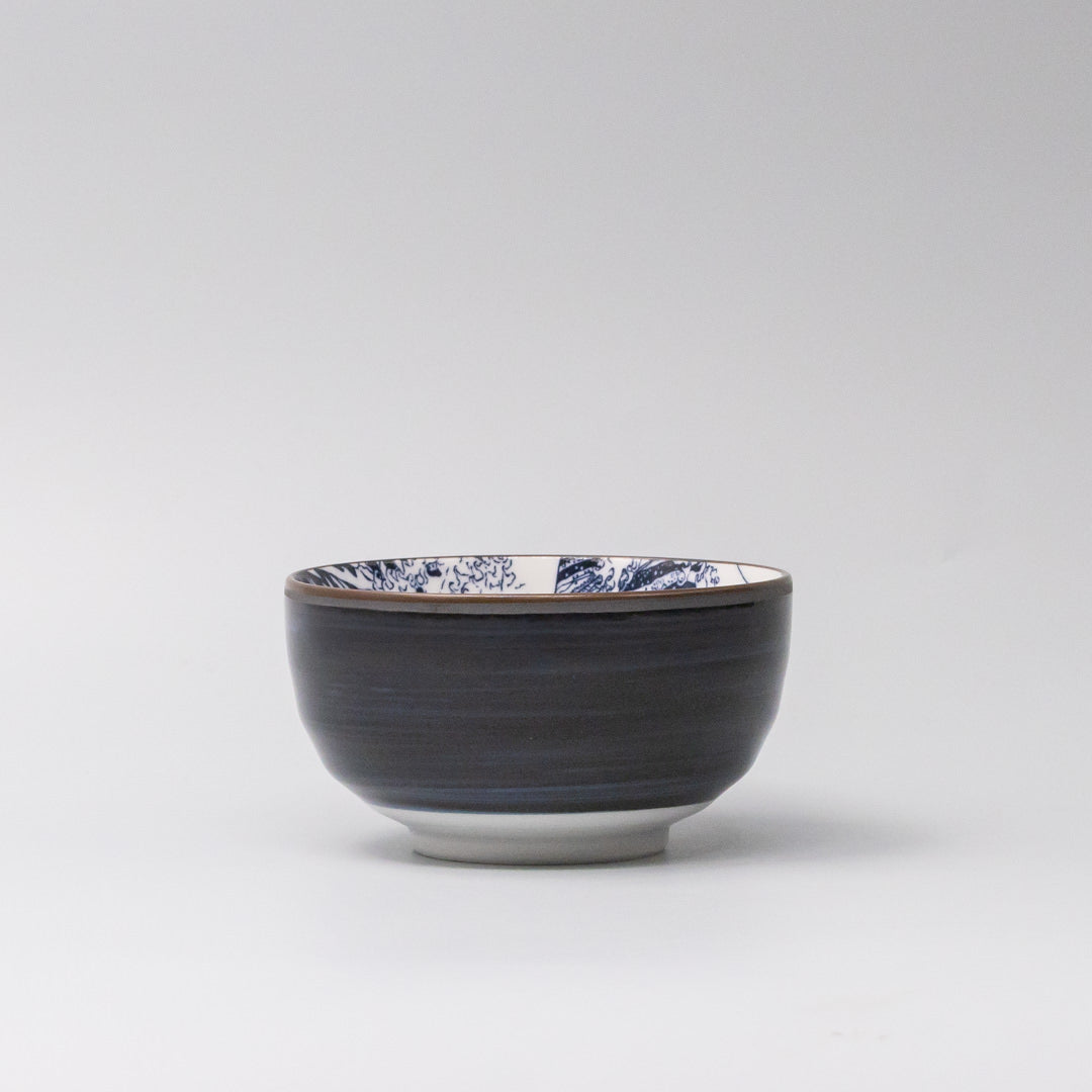 Bowl U Shaped 12.5cm Hokusai Fuji Design