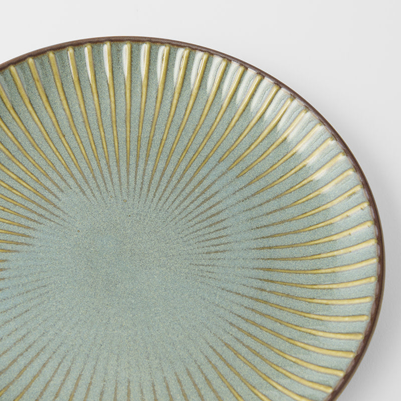 Side Plate 20.5cm Green Sendan Glaze