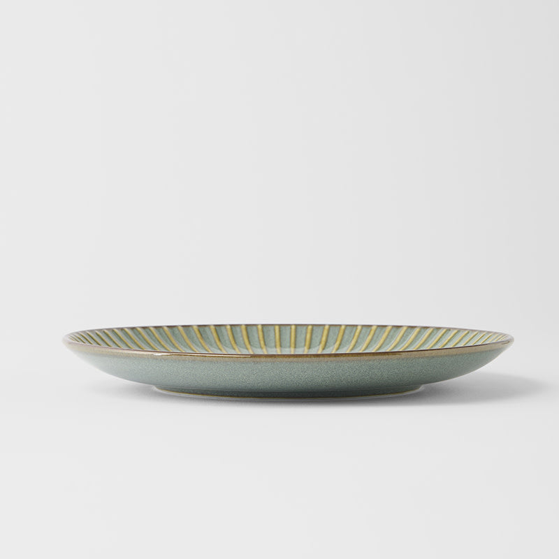 Side Plate 20.5cm Green Sendan Glaze