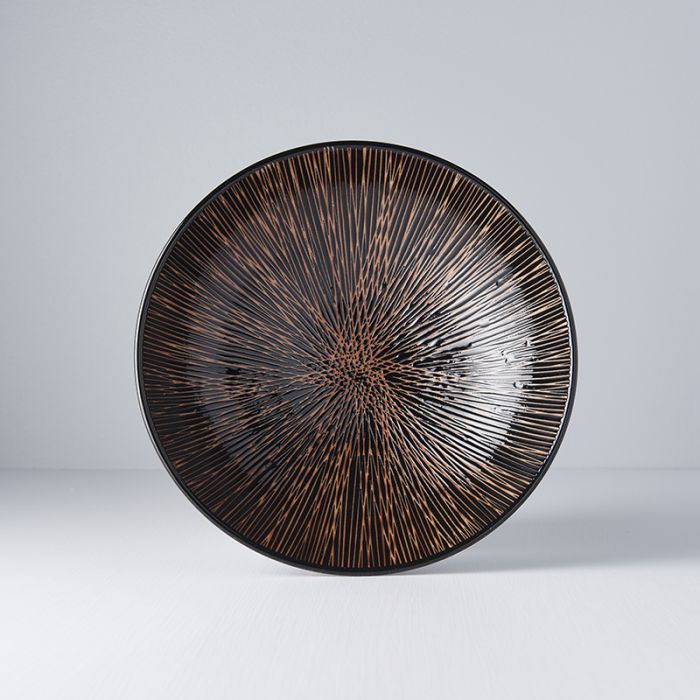 Ramen Bowl 24.5cm Bronze Converging Glaze